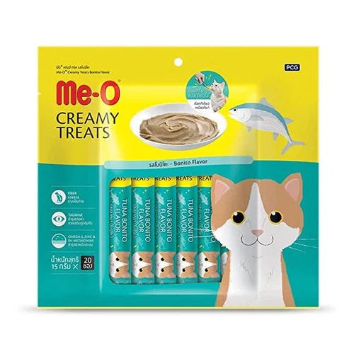 Me-O Creamy Treats for Cats, 300g – Tuna & Bonito Flavour