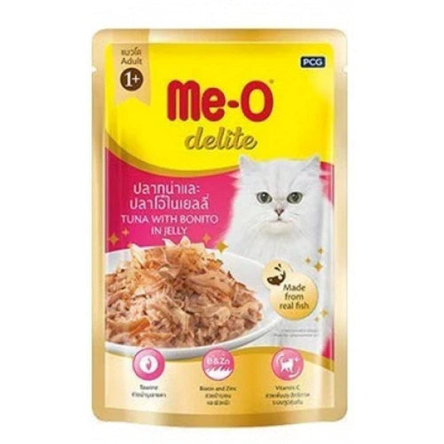 Me-O Delite Tuna with Bonito in Jelly Wet Cat Food - 70gm