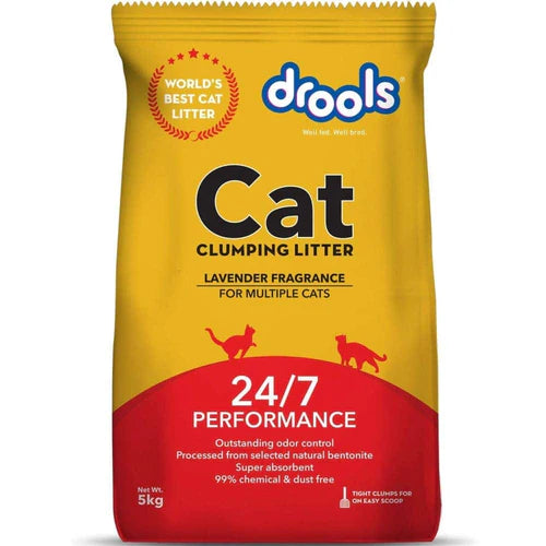 Drools White Bentonite Clumping Lavender Fragrance Cat Litter