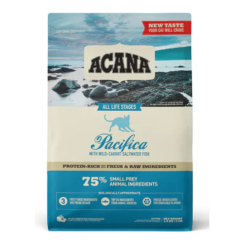 Acana Pacifica Cat Dry Food – Fish-Based Formula for Cats