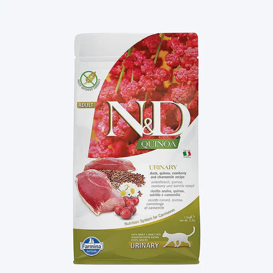 FARMINA N&D Quinoa Urinary Dry Cat Food, Duck Cranberry