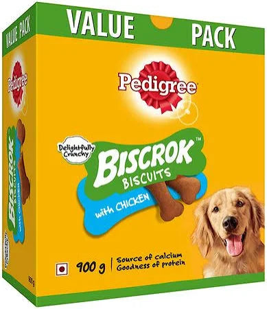 Pedigree Biscrok Dog Biscuit, Chicken Flavour – 900g