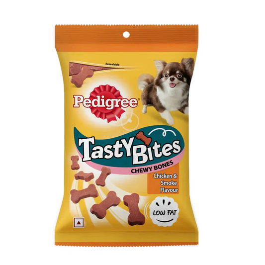 Pedigree Dog Treats Tasty Bites Chicken & Smoke Flavor – 50g