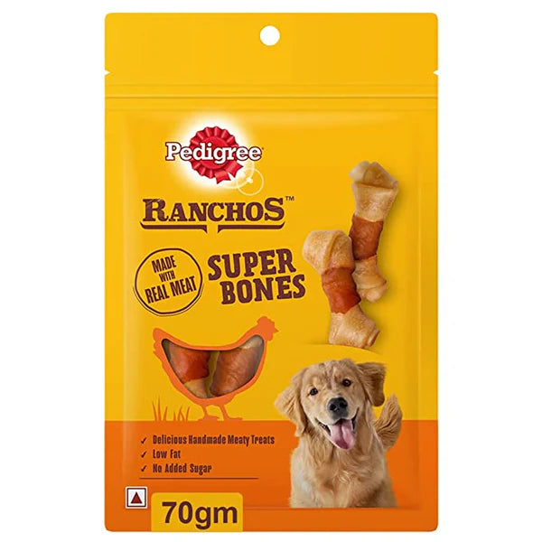 Pedigree Ranchos Super Bones Chicken & Milk Treats – 70 g