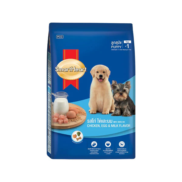 SmartHeart Chicken with Egg & Milk Puppy Dry Food